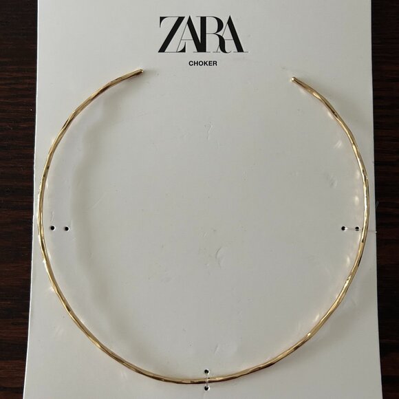 Zara Jewelry - Zara Textured Gold Rigid Chocker